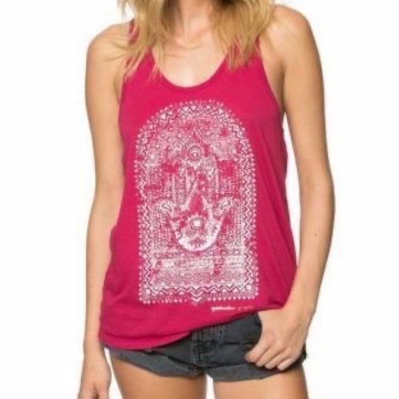 Spiritual Gangster Tops - 🟢SALE 2/$25🟢 Spiritual Gangster Hamsa Hand Racerback Tank Top